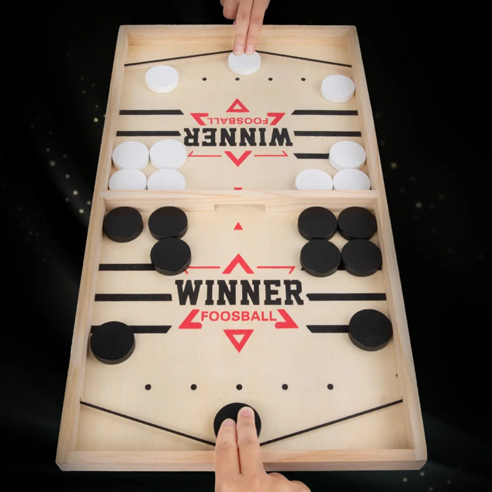 Party Games For 7 People - Sling Puck Board Games Wooden Hockey