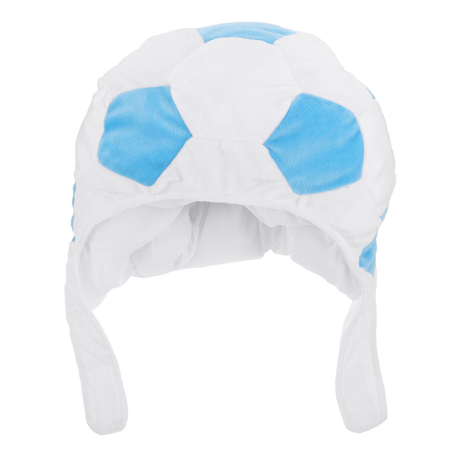 Party Games Competition - Blue Football Warm Hat Soccer Ball