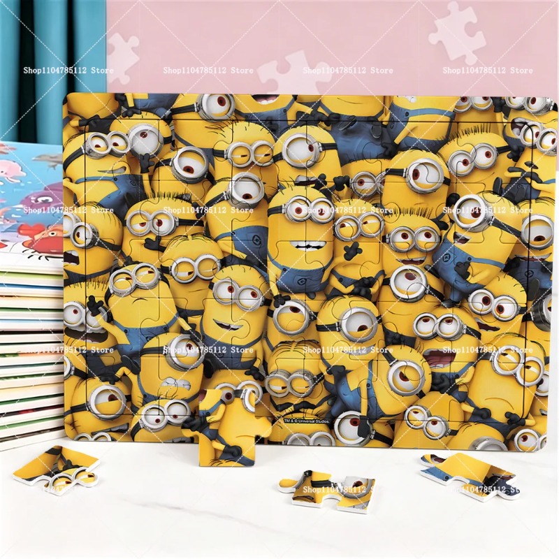 2026 Minions Puzzle Cartoon An - Party Games Simple recension och pris