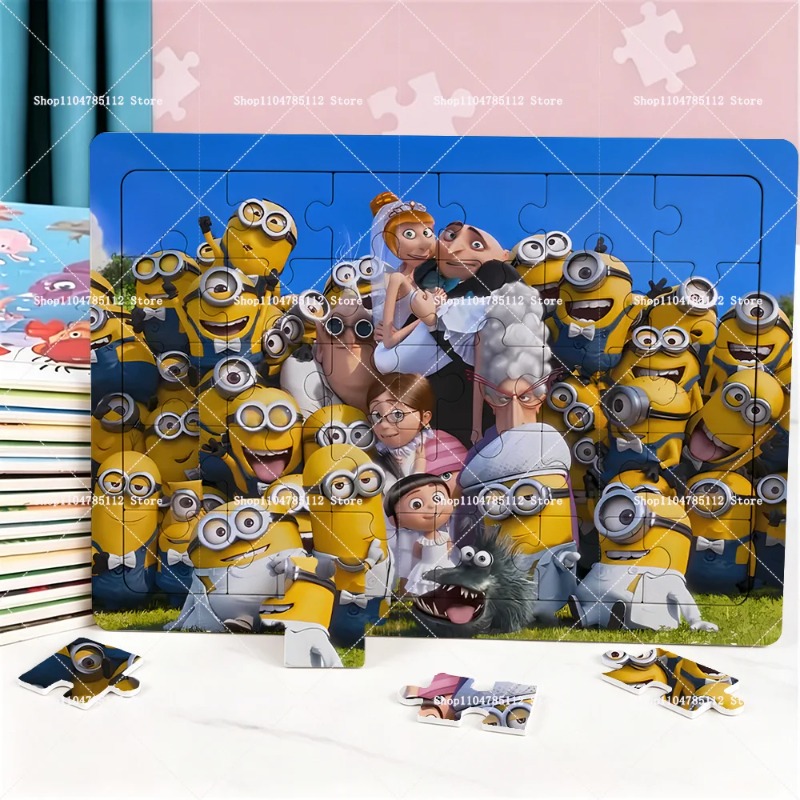 2026 Minions Puzzle Cartoon An - Party Games Simple recension och pris