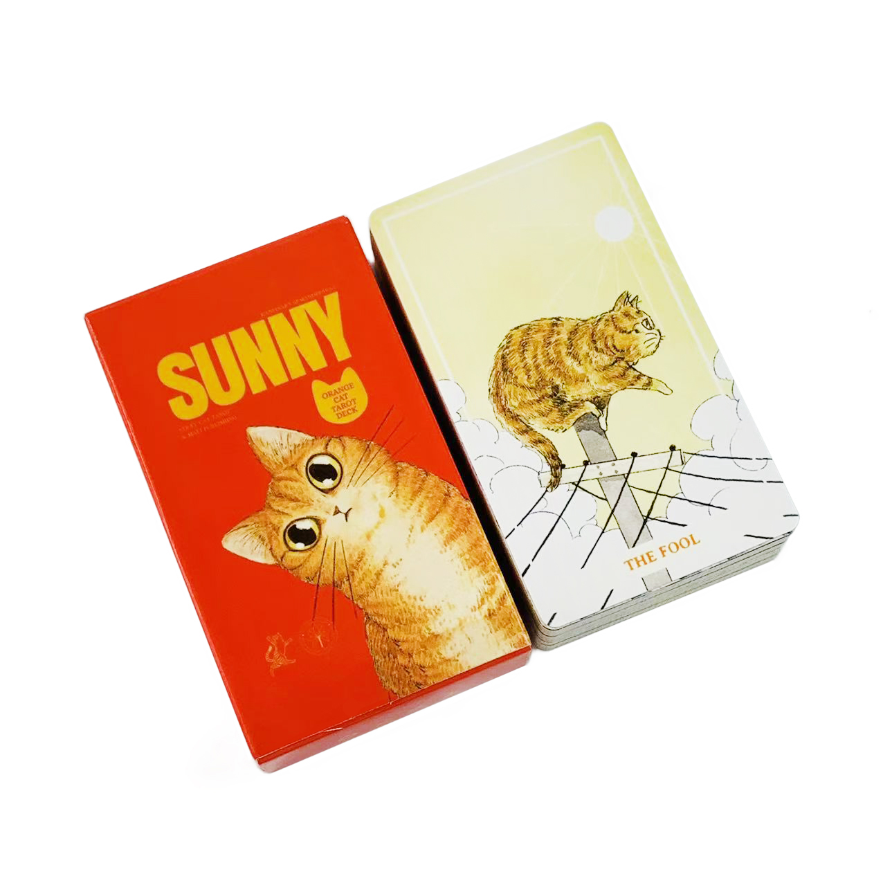 Sunny Orange Cat Tarot Deck A  - Party Games Sunny recension och pris