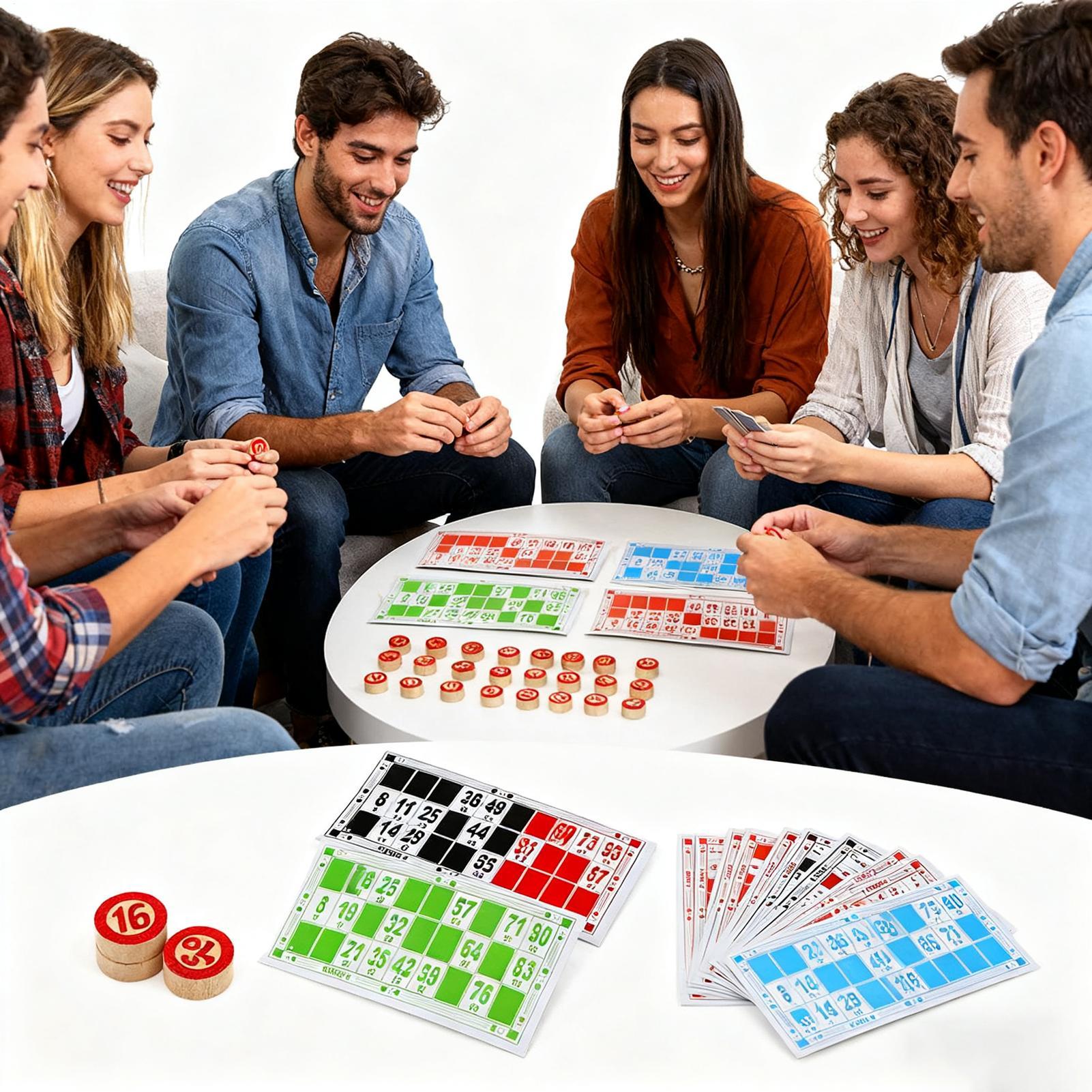 Bingo Set Funny Vintage Wooden - Play Friends Party Games recension och pris