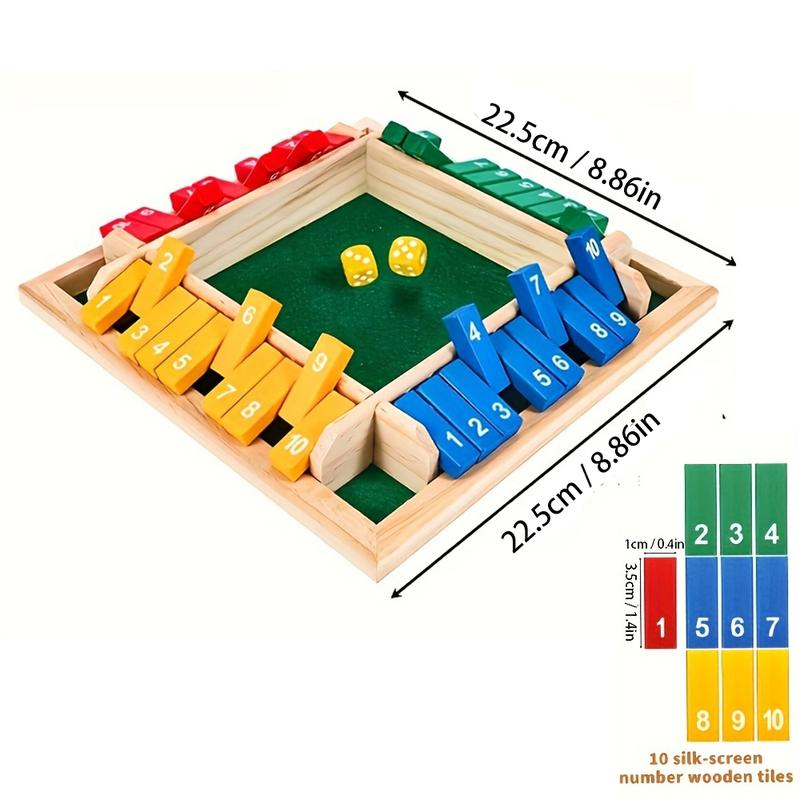 Box Game Wooden Dice Four-Side - Party Games For 7 People recension och pris