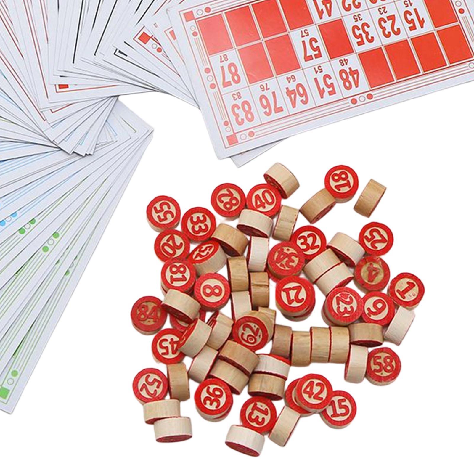 Bingo Game Wooden Funny Educat - Play Friends Party Games recension och pris