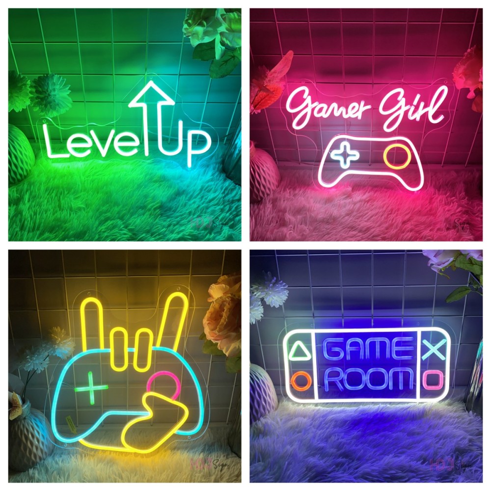 Gaming Neon Led Sign Game Room - Party Games Girls Night recension och pris