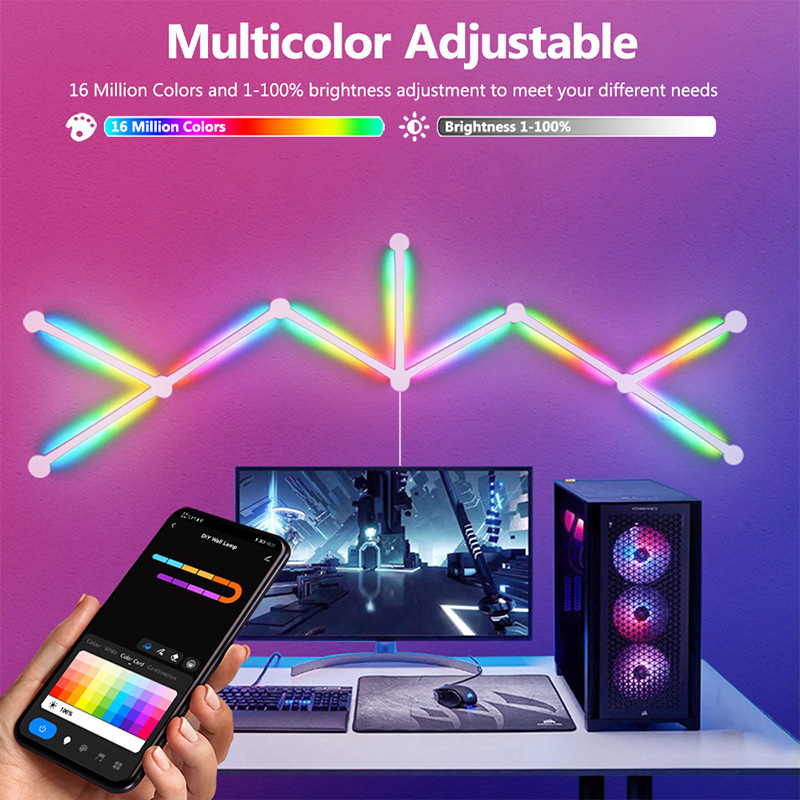 Smart RGB Wall Lamp, Bluetooth - Party Games App recension och pris