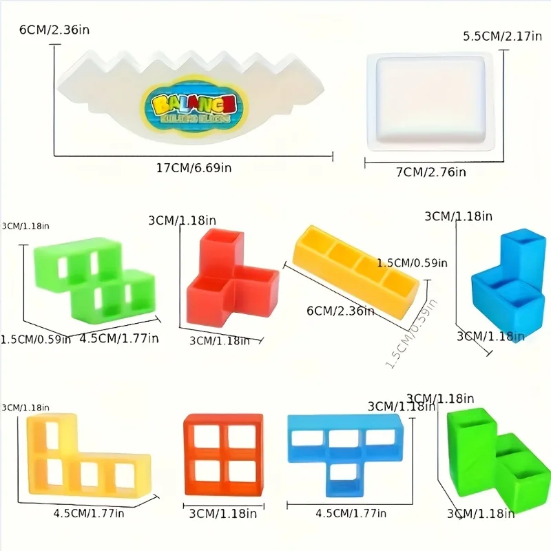Colorful Stacking Blocks Balan - Party Games Competition recension och pris