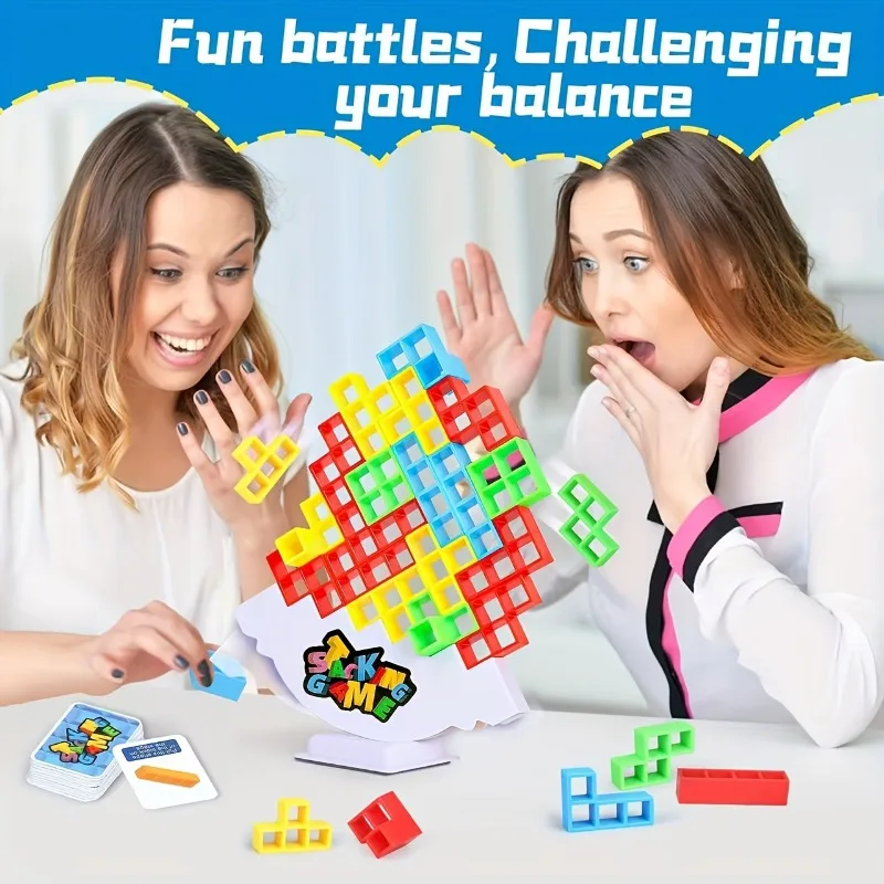 Colorful Stacking Blocks Balan - Party Games Competition recension och pris