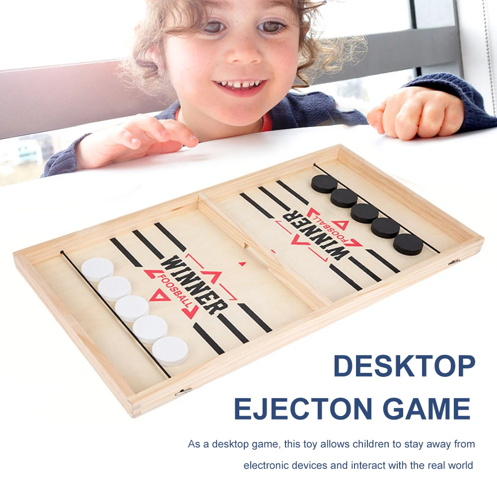 Sling Puck Board Games Wooden  - Party Games For 7 People recension och pris