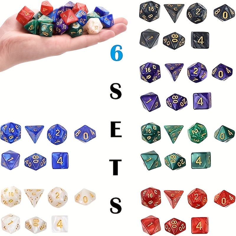42PCS Multi-Sided Dice Set 6 C - Play Friends Party Games recension och pris