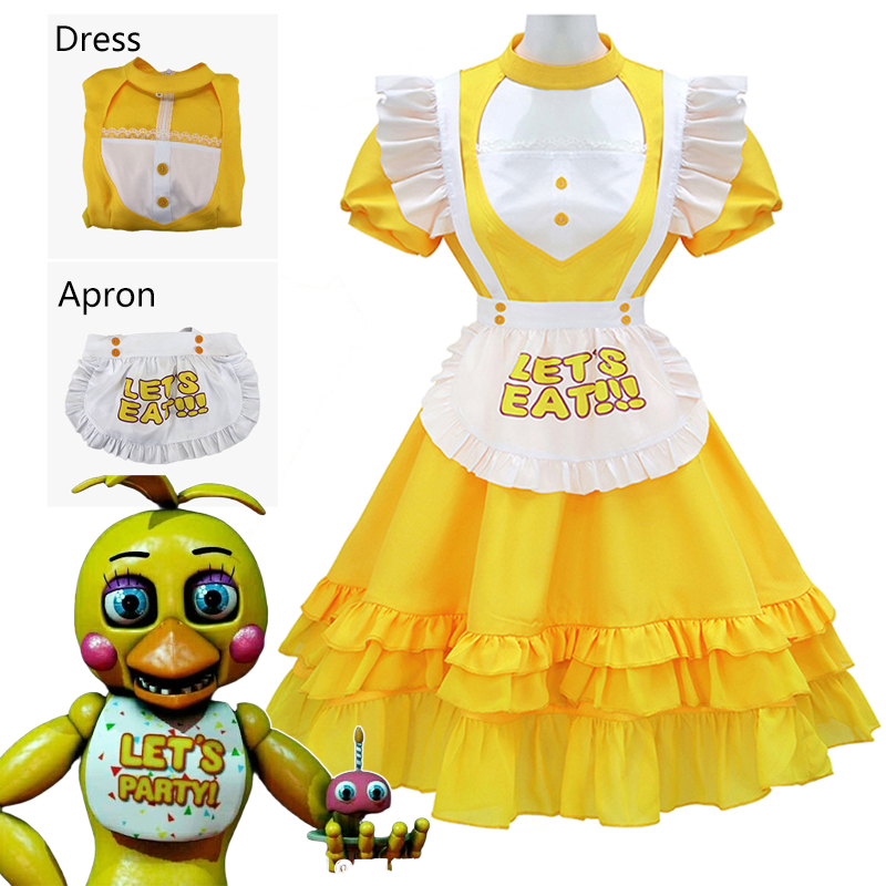 Toy Chica Cosplay Costumes Gam - Party Games Girls Night recension och pris