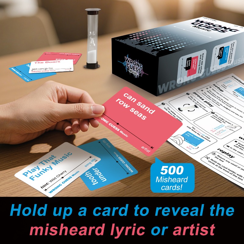 500 Funny Music Lyrics Cards P - Party Games Quotes recension och pris